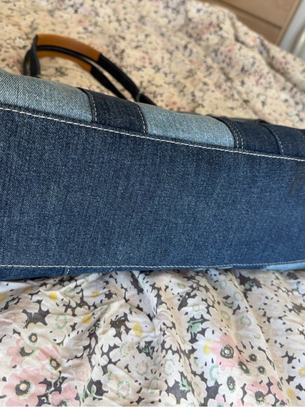 Marc Jacobs The Tote Bag LARGE Blue Denim - Picture 9 of 14